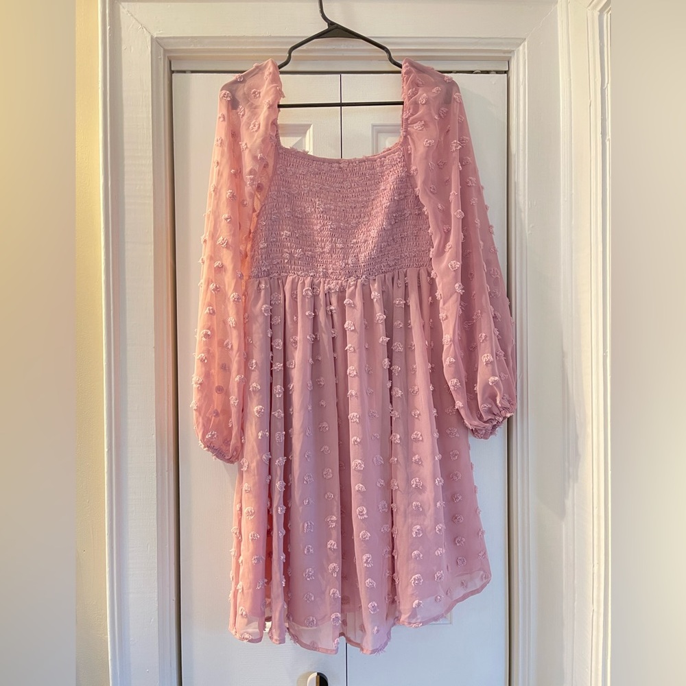 Pink Maternity Dress